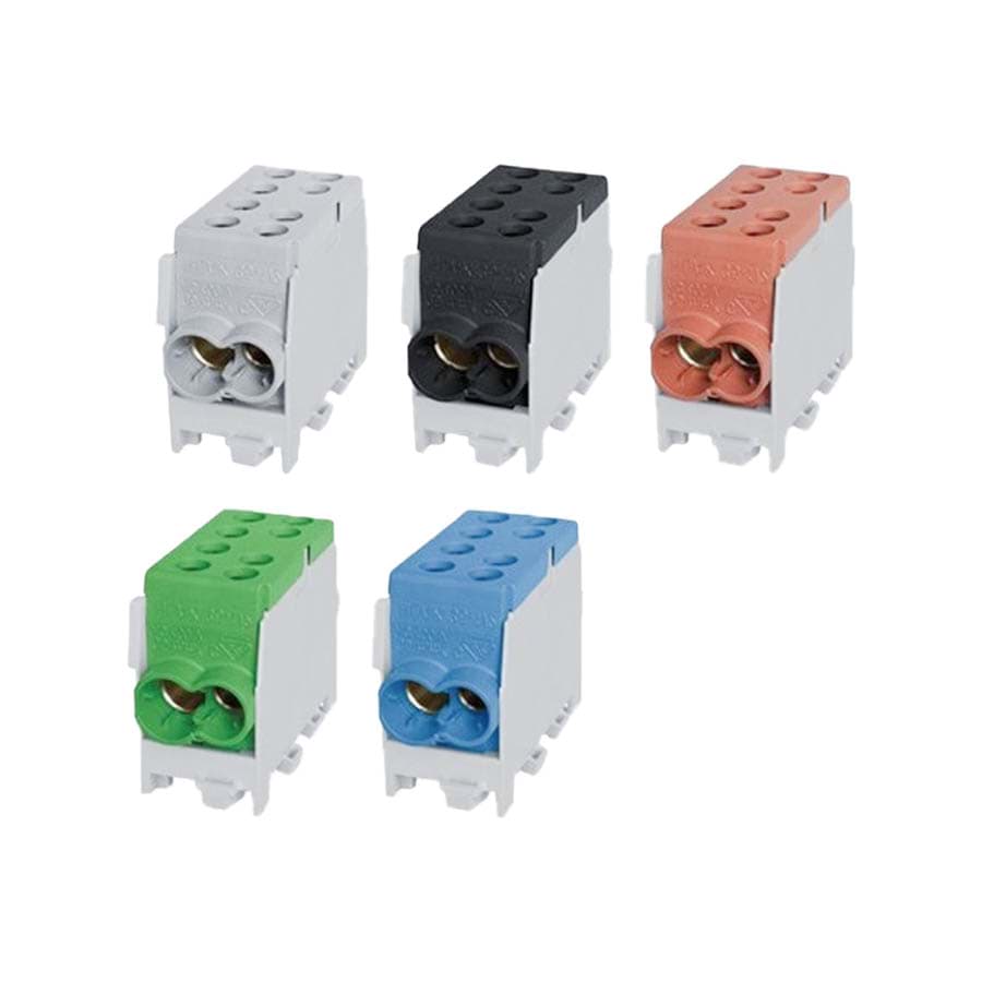 Verdeelblok 1F 2x16+2x10mm2 grijs