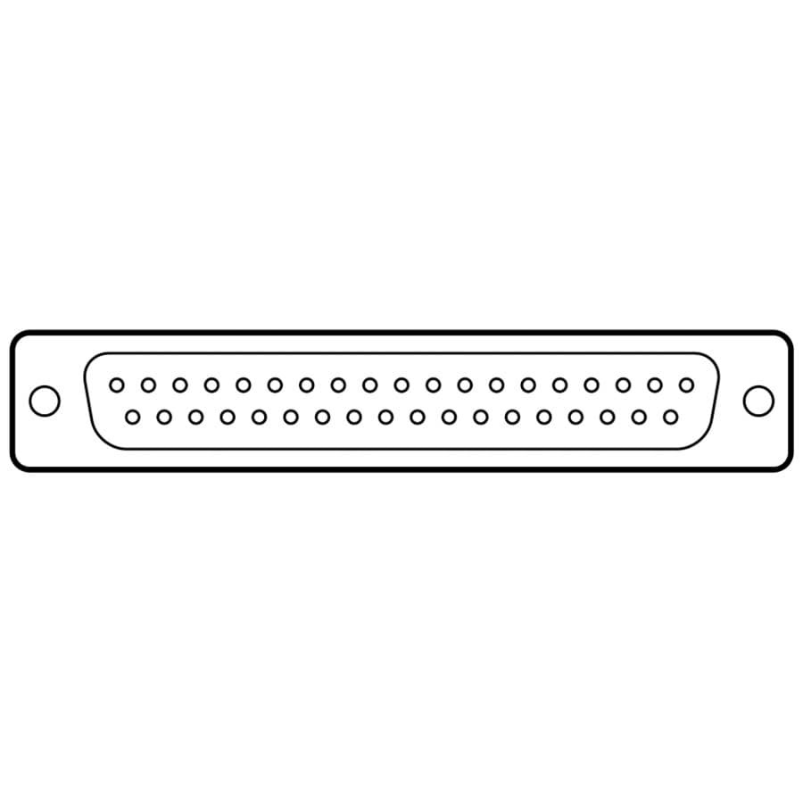 D-sub connector 37p female solder tinned