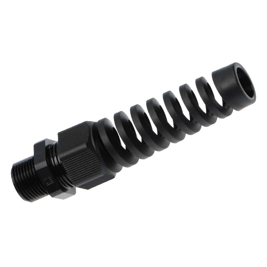 spiraalwartel PA IP68 PG 7 doorlaat 3-6.5mm tap=8mm zwart