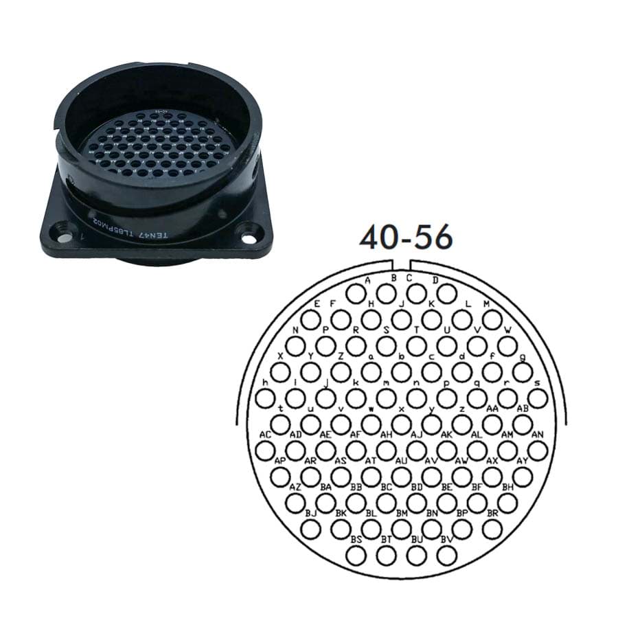 LK 85p panel w/out nut male Tourline crimp