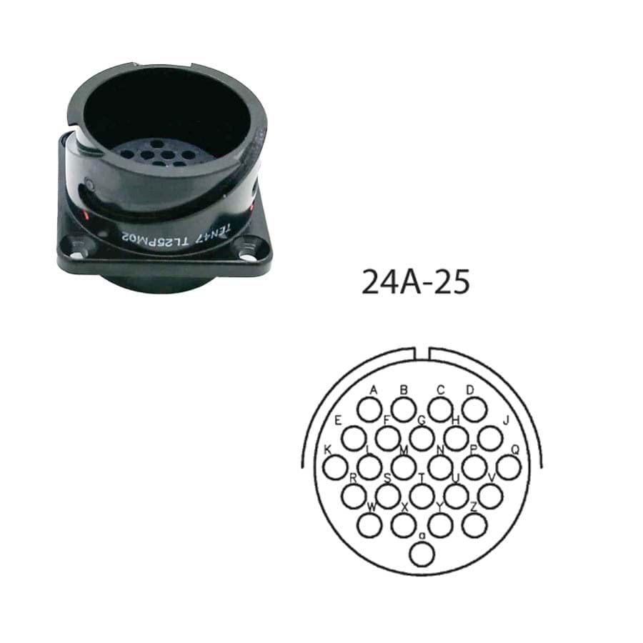 LK 25p panel w/out nut male Tourline crimp