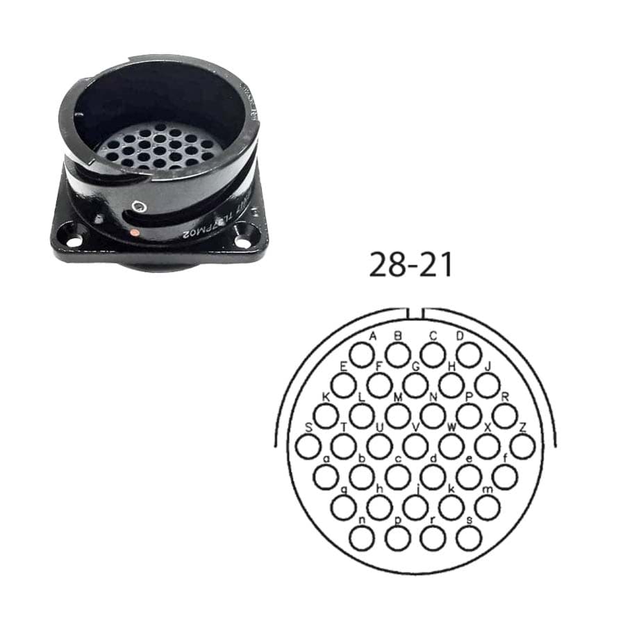 LK 37p panel w/out nut male Tourline crimp