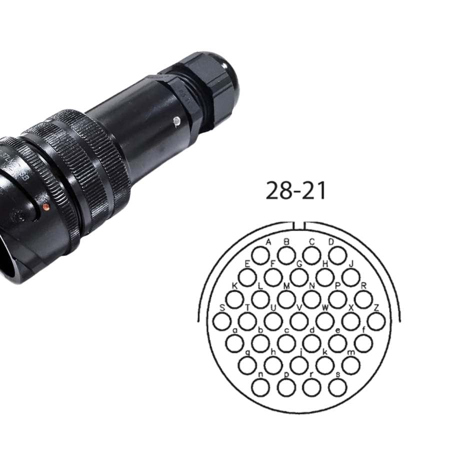 LK 37p cable connector w/out nut male d=13-18mm Tourline short crimp