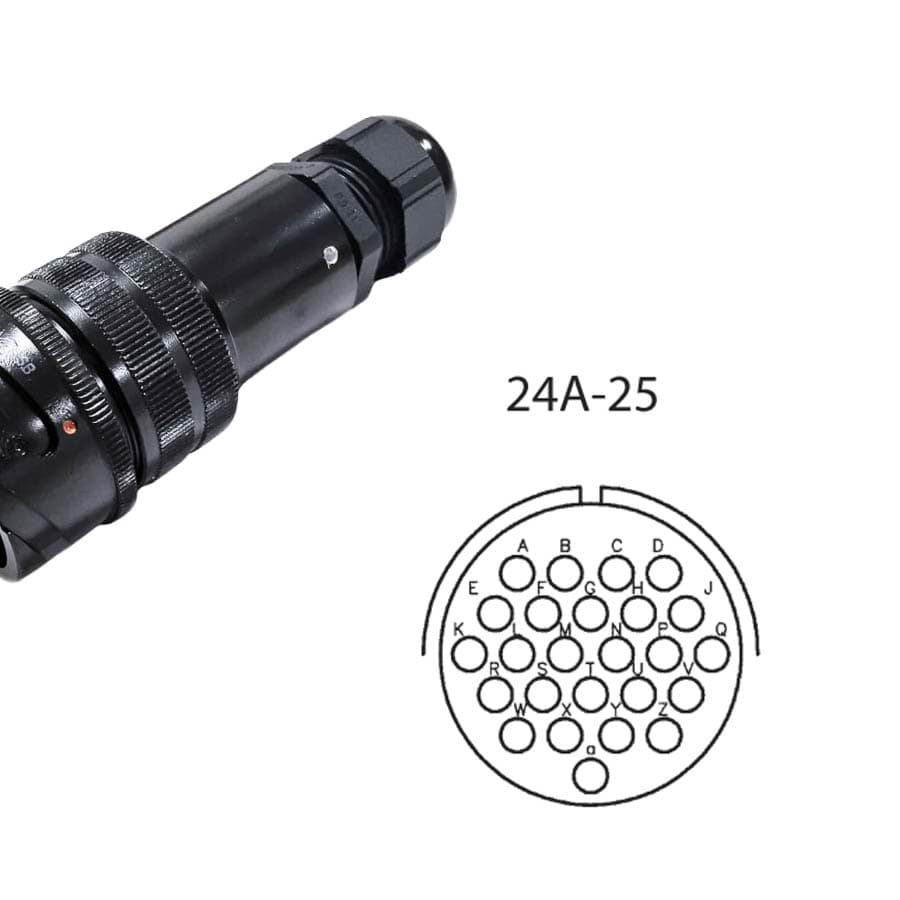 LK 25p cable connector w/out nut male d=9-14mm Tourline short crimp