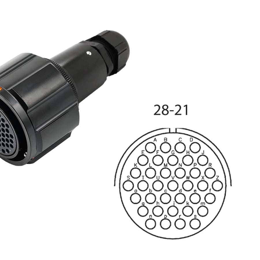 LK 37p cable connector with nut fem. d=13-18mm Tourline short crimp