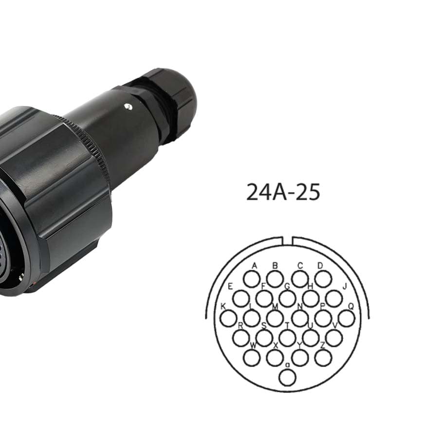 LK 25p cable connector with nut fem. d=9-14mm Tourline short crimp