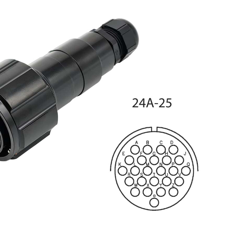 LK 25p cable connector with nut fem. d=9-14mm Tourline long crimp