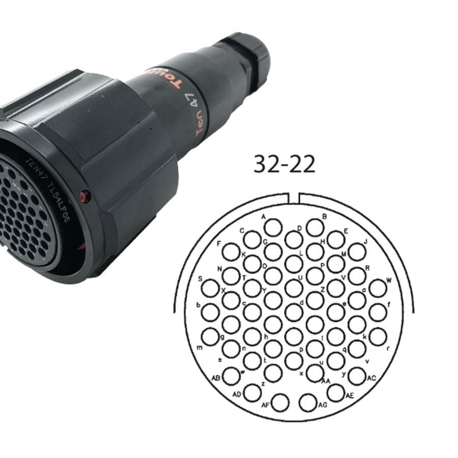 LK 54p cable connector with nut fem. d=13-18mm Tourline long crimp