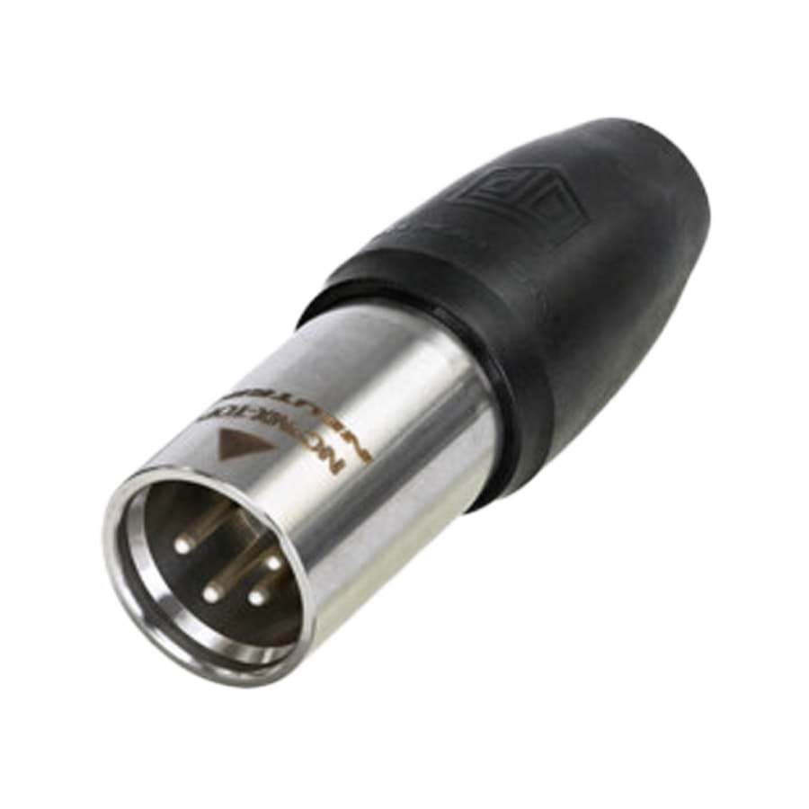 XLR kabeldeel 4 pin pen TOP IP65 goudcontacten