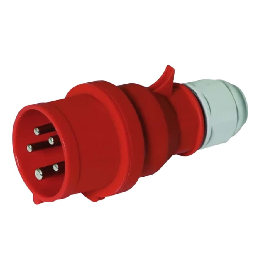 CEE steker 5p  16A 400V 6h rood IP44 Bals QuickConnect