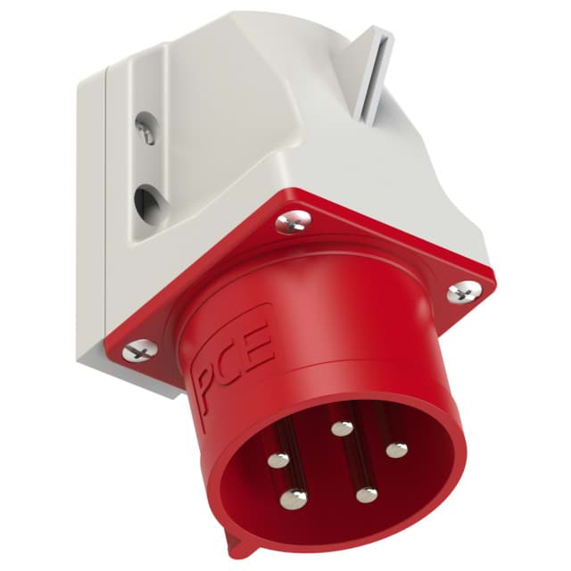 CEE toestel-opbouw 5p  32A 400V 6h rood IP44 M25 PCE