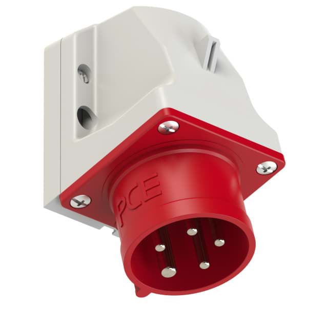 CEE toestel-opbouw 5p  16A 400V 6h rood IP44 M25 PCE