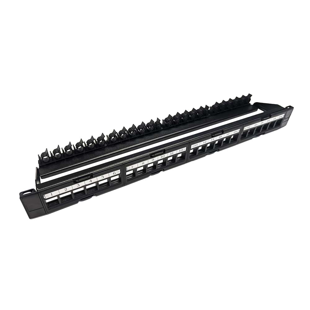 patchpaneel voor keystones 1HE 24 voudig S45 Pro-Series