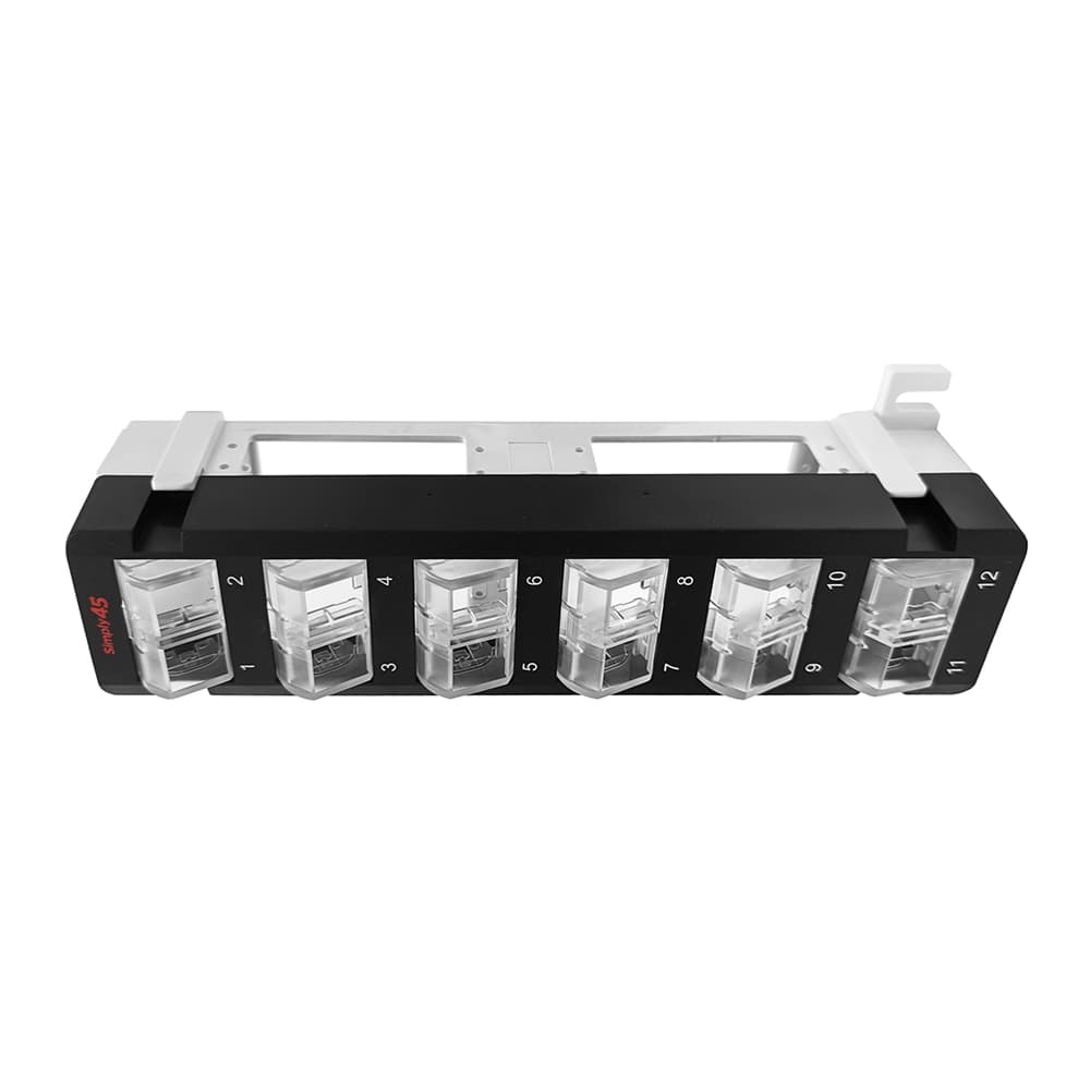 patchpaneel WAND montage voor 12x keystone Simply45