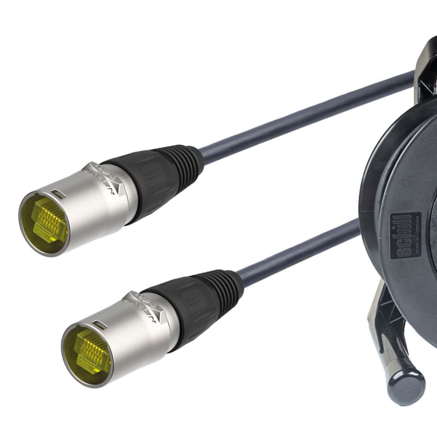patchkabel CAT7 S/FTP 4P26 PUR Draka etherCON nikkel 80m+GT310+gat