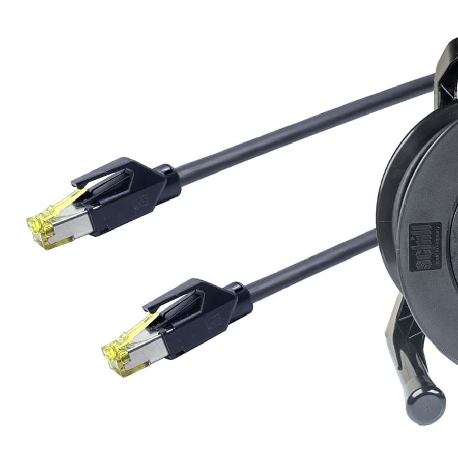 patchkabel CAT7 4P26 PUR Draka RJ45-kunststof zwart 30m + GT235+gat