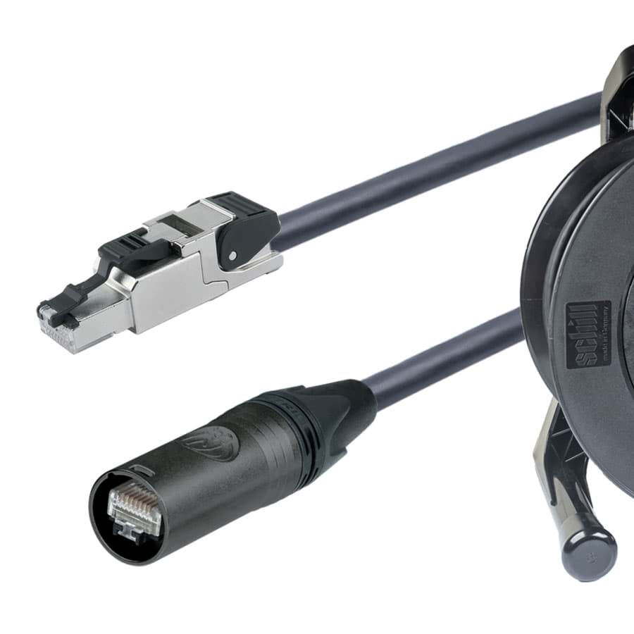 patchkabel CAT7 4P23 PUR Draka etherCON>RJ45-metaal 40m+GT310+deur