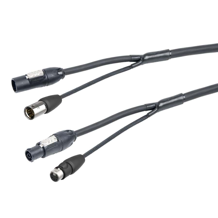 combi Power+DMX 1,5mm2 powerCON TRUE1 + XLR5-TOP  1,0m d17mm