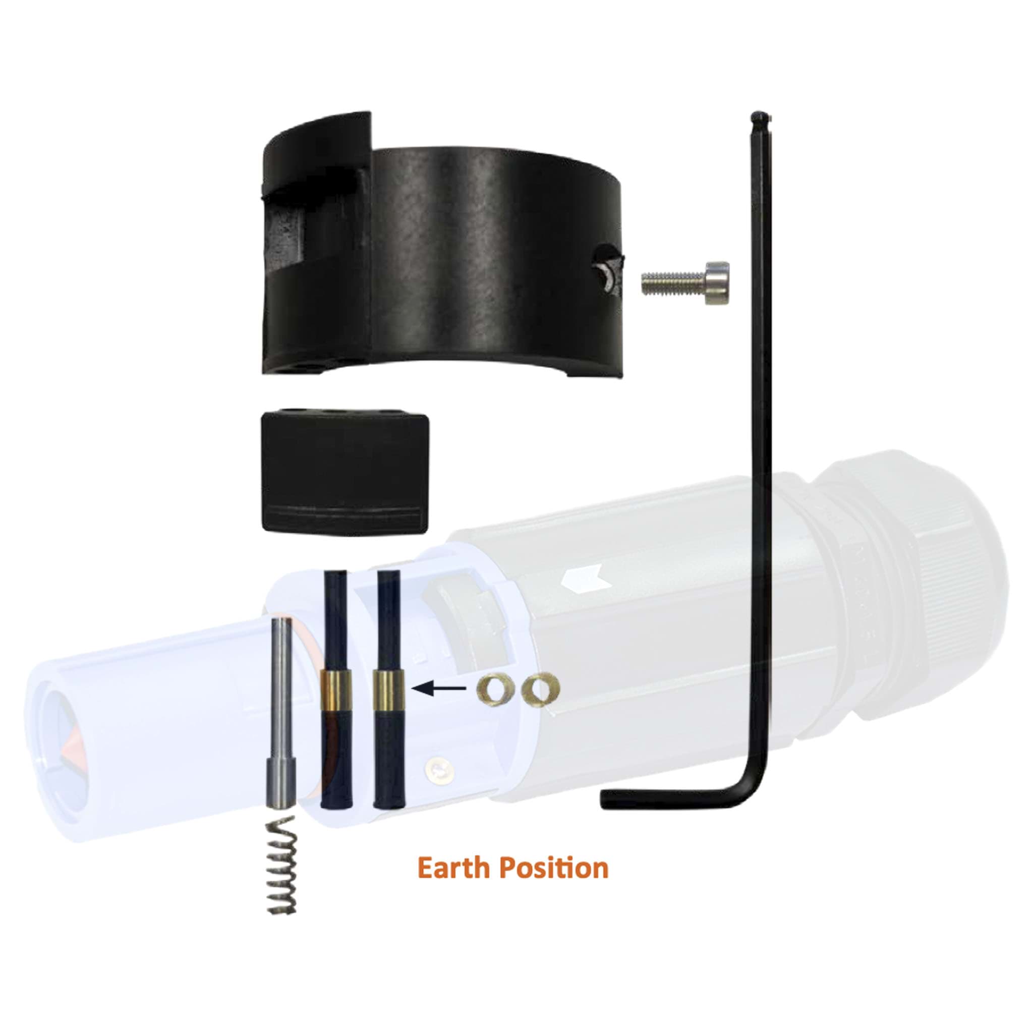 Powerline QC insulator cable-drain FIXED LOCKING KIT E aarde
