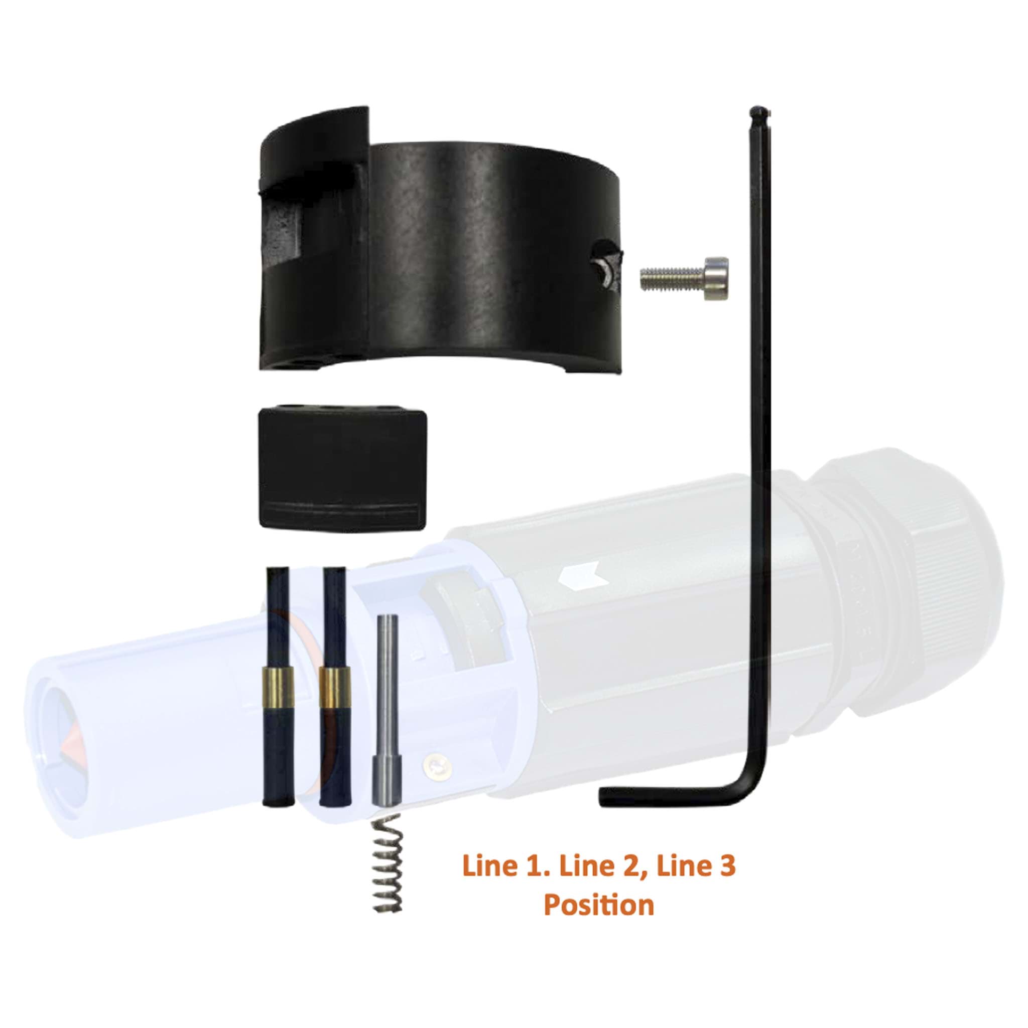 Powerline QC insulator cable-drain FIXED LOCKING KIT L1 / L2 / L3
