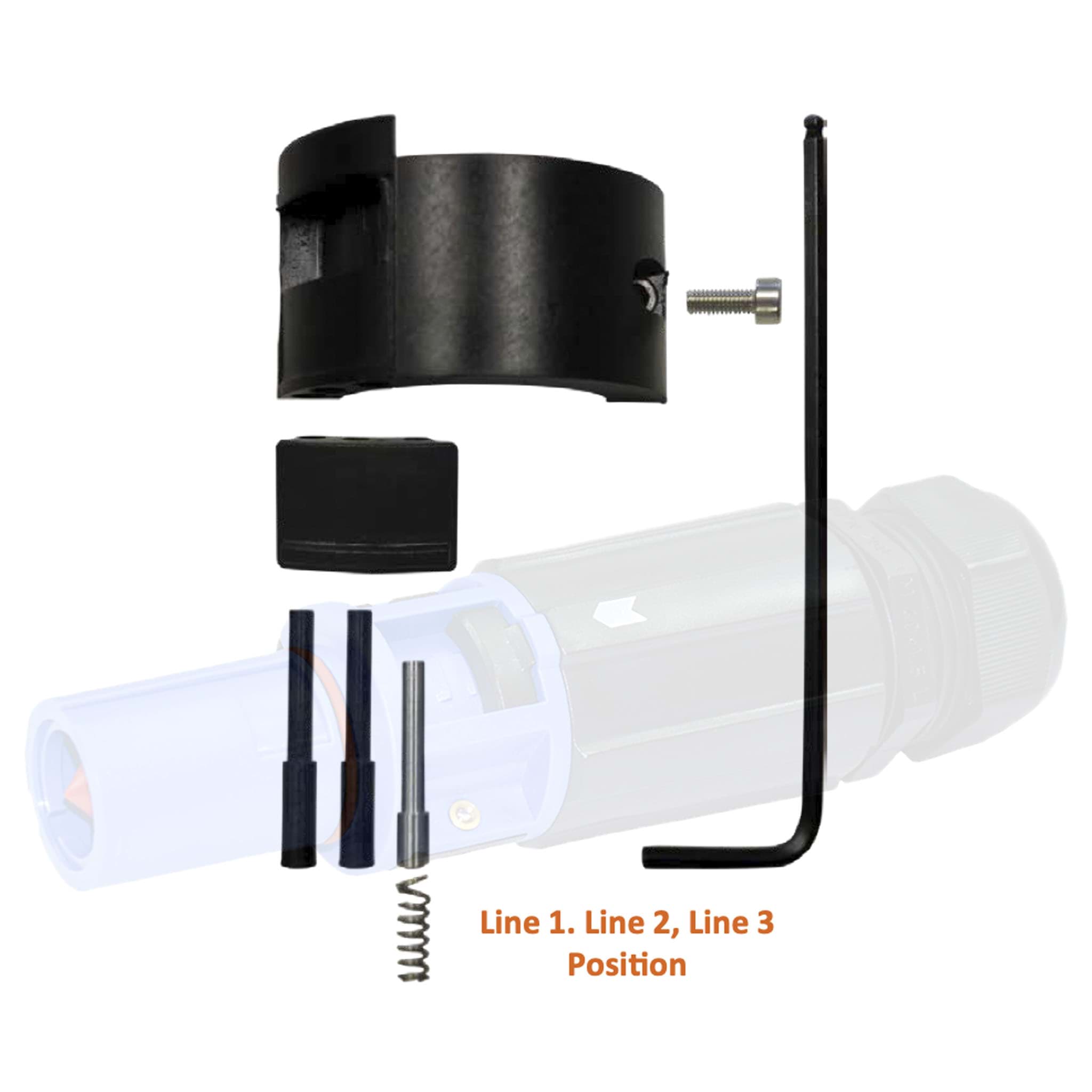Powerline QC insulator cable-drain SLIDING LOCKING KIT L1 / L2 / L3