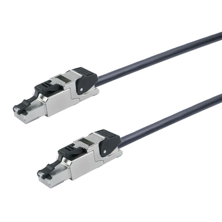 patchkabel CAT5E UTP 4P24 PVC Belden RJ45-metaal 50m