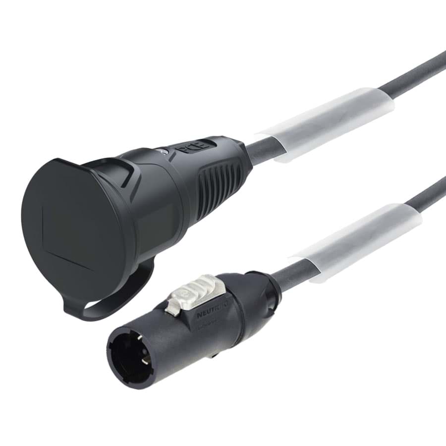 aansluitkabel H07RNF 1,5mm2 powerCON TRUE1 > schuko koppeling  1,5m