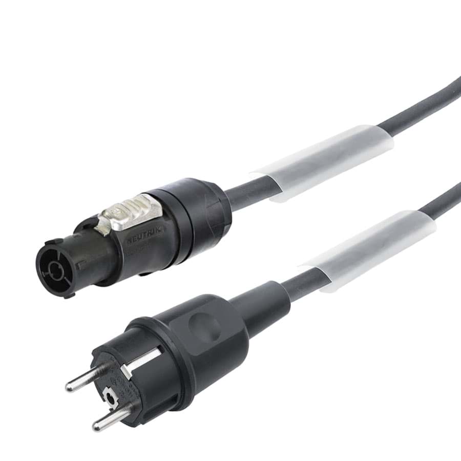 aansluitkabel H07RNF 1,5mm2 AVA442+ra-pen>powerCON TRUE1+label-wit1,0m