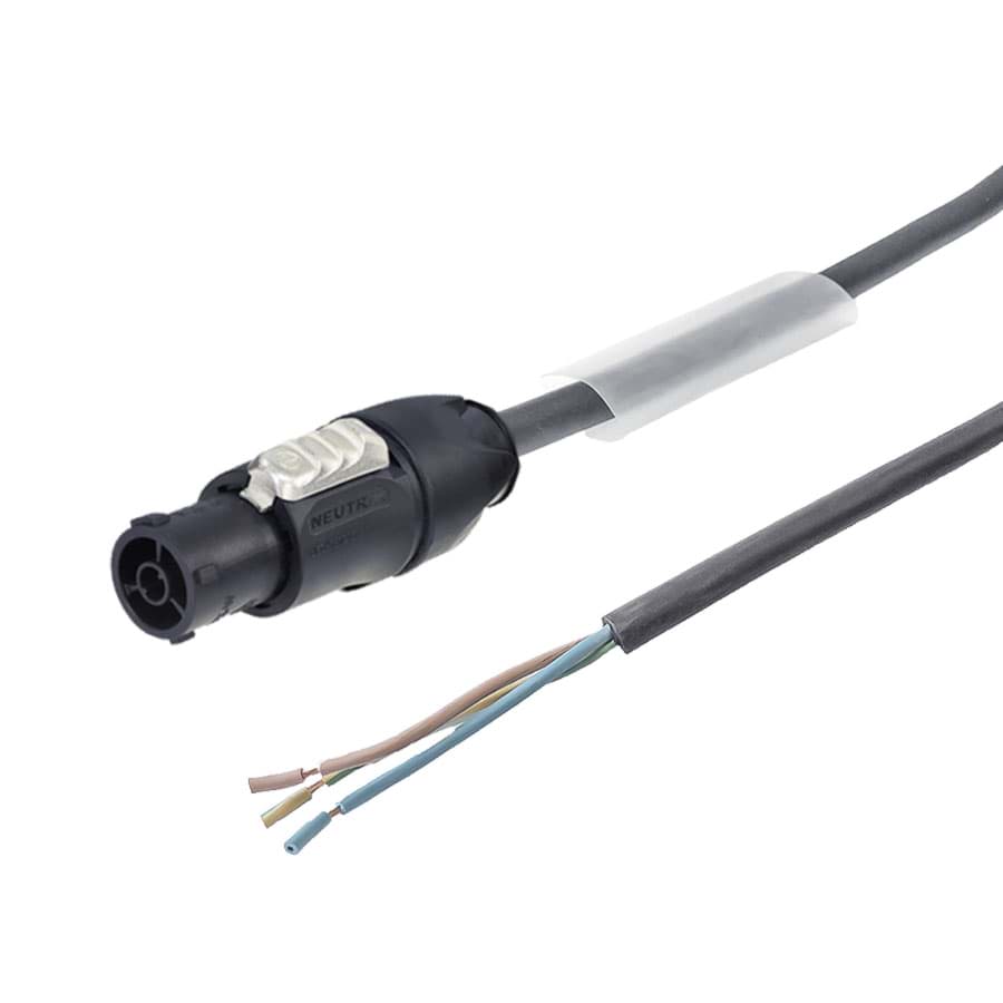 aansluitkabel H07RNF 1,5mm2 open eind > powerCON TRUE1 fem. 1,0m