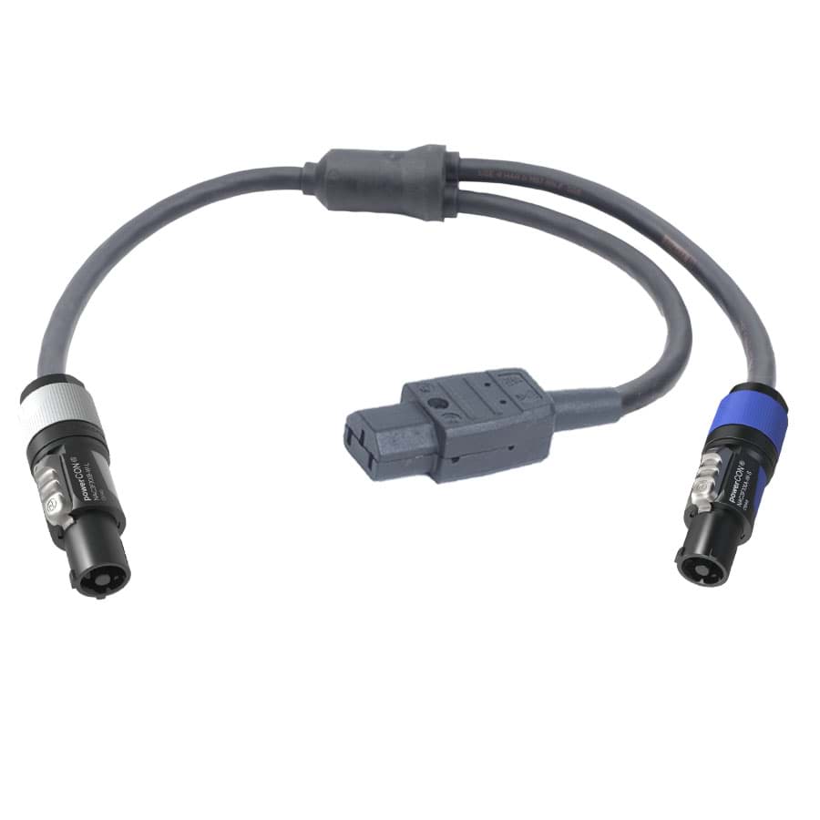 Y-splitter H07RNF 2,5mm2 PCON BL-M 0,3m>0,3m PCON-GR-M+0,3m C13