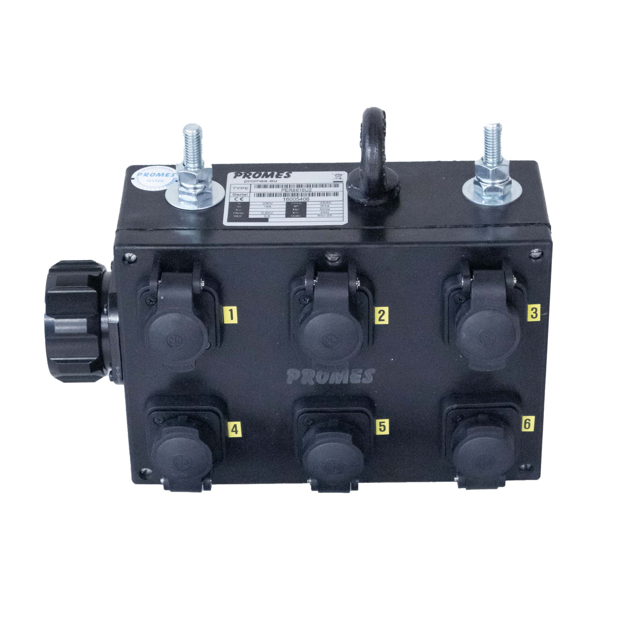 breakout box 19 polig > 6x powerCON TRUE1+KD 2xM10 Showline