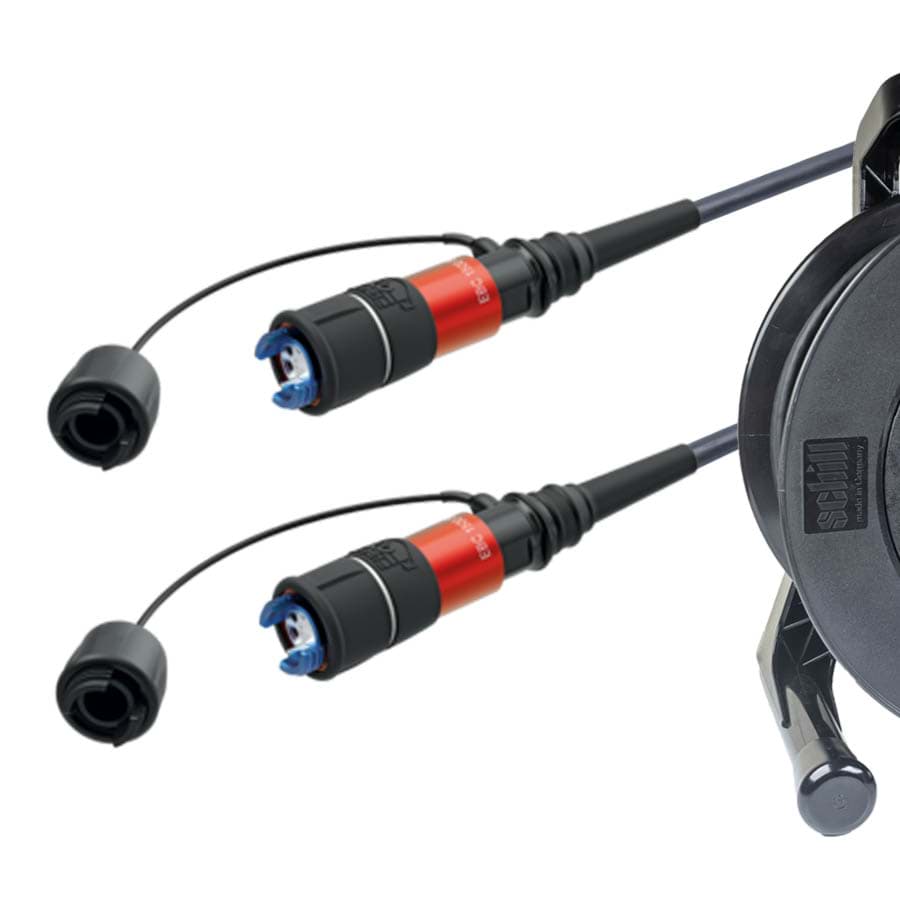 FIBERFOX EBC15 2CH kabel MultiMode OM3  50m op haspel GT310
