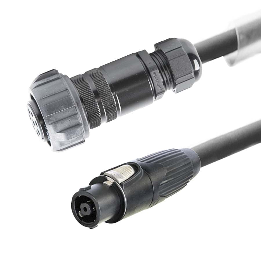 luidsprekerkabel RENTAL 8x2,5mm2 PACOM 8pin M+nut>speakON 8p  0,5m