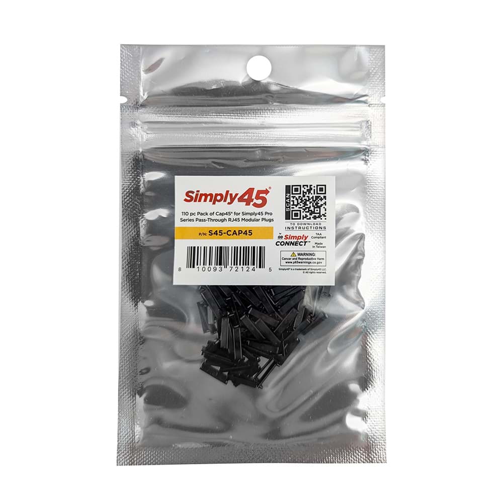 CAP45 for all connectors Simply45-ProSeries connectors