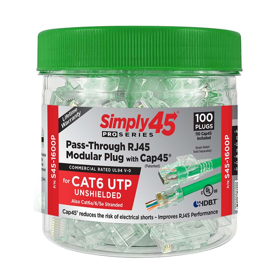 RJ45 ProSeries CAT6 UTP AWG23/1 AWG26-24/7 dmax=7,0mm