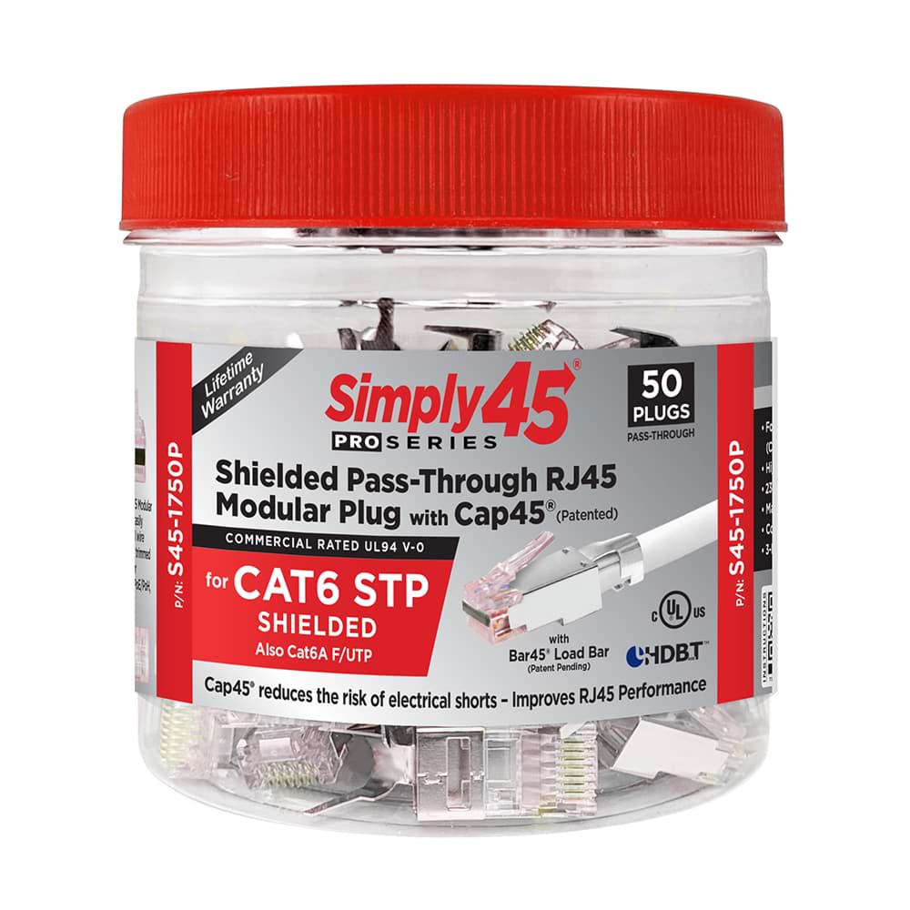 RJ45 ProSeries CAT6/6A STP AWG23/1 staggered d=8mm BX50