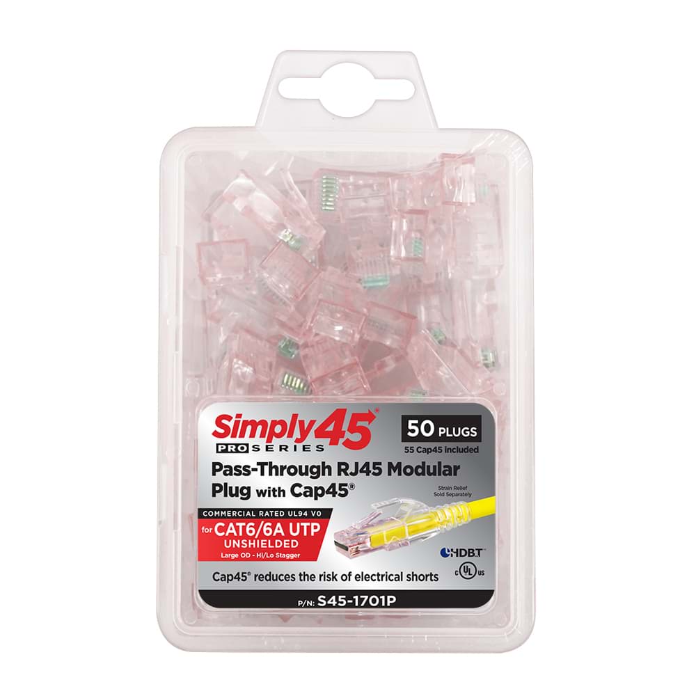 RJ45 ProSeries CAT6/6A UTP AWG23/1 staggered dmax=7,4mm BL50