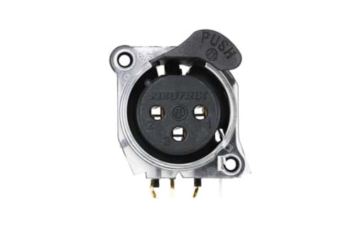 XLR chassis A 3 pin bus PCB-H halo