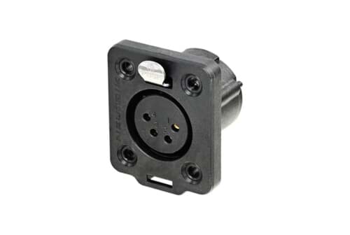 XLR chassis TOP IP65 4p female