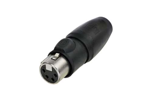 XLR kabeldeel 4 pin bus TOP IP65 goudcontacten