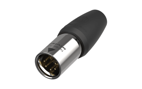 XLR kabeldeel 5 pin pen TOP-1 d=8-10mm IP65 goudcontacten