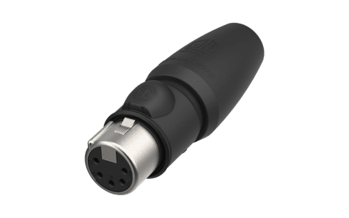 XLR kabeldeel 5 pin bus TOP-1 d=8-10mm IP65 goudcontacten