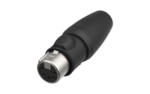 XLR kabeldeel 5 pin bus TOP-1 IP65 goudcontacten