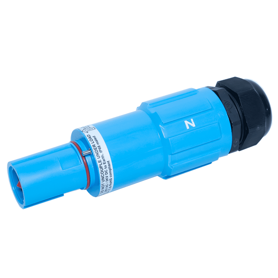 Powerline cable-drain 300mm2 d=33-37mm N blue
