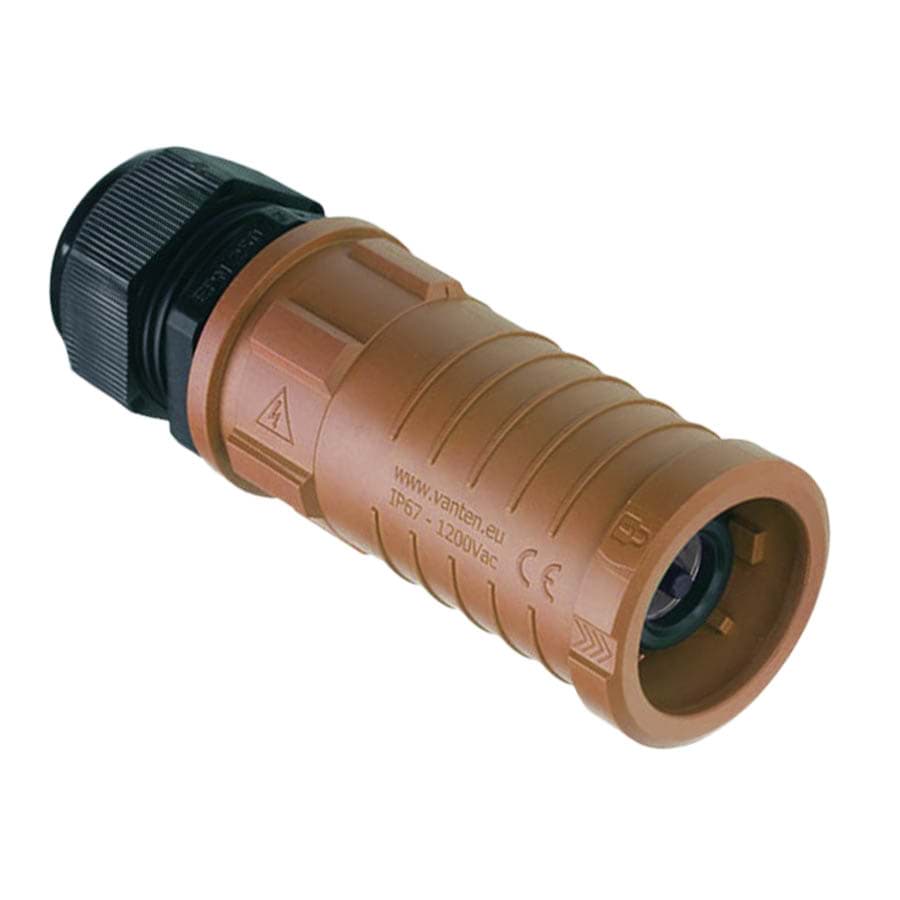 Vanten cable connector fem.  70mm2 d=11-21mm L1 brown
