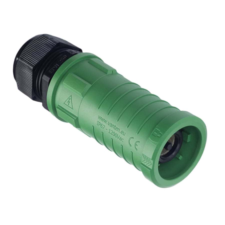 Vanten cable connector fem.  70mm2 d=11-21mm E green