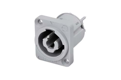 power G-series 20A paneelmontage -D- 2p+PE bus tab4,8x0,5mm grijs