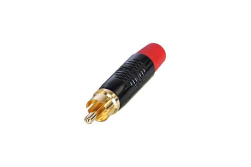 RCA steker zwart goud contact rode tule Finger Groove