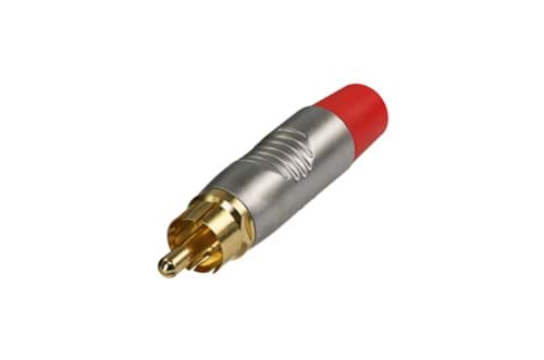 RCA steker nikkel goud contact rode tule Finger Groove