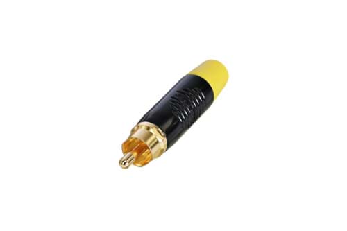 RCA steker zwart goud contact gele tule Finger Groove